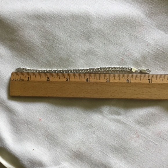 Italian Silver Chain Bracelet - Picture 3 of 6